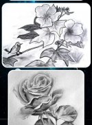 Flower Pencil Drawing Ideas screenshot 6