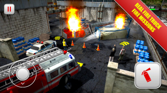 112 Feuerwehrmann und Feuerwehrfahrzeug Simulator screenshot 0