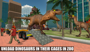 Off-Road Jurassic Zoo World Dino Transport Truck screenshot 3