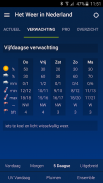 Weather in Holland: the app screenshot 3