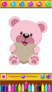 Little Teddy Bear Colouring Book Game screenshot 5