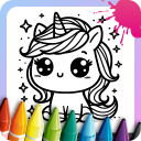 Unicorn Coloring Wonderland icon