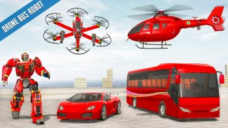 Bus Robot Car Drone Robot Game screenshot 0