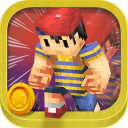 3D Running Young Boy Icon