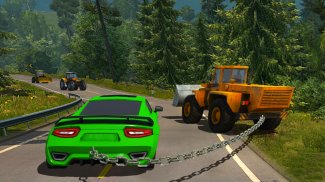Heavy Machines vs Chained Cars screenshot 0