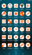 Inverted White and Orange Icon Pack Free screenshot 14