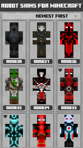 Robot Skins for Minecraft PE screenshot 1