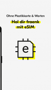 fraenk: Die Mobilfunk App screenshot 1
