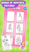Libro da colorare per bambini: Principesse screenshot 1