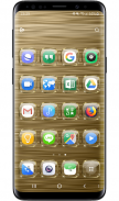 Launcher Theme - Gold Glass Transparent Icons Pack screenshot 2
