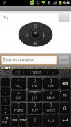 GO Keyboard BlackLeather theme screenshot 6