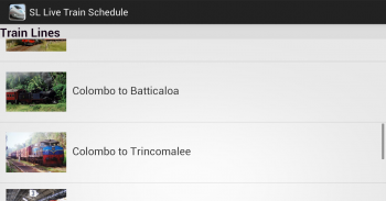 Sri Lankan Live Train Schedule screenshot 1