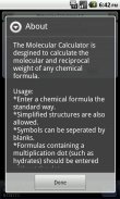 Molecular Calculator screenshot 0