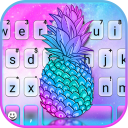 Pineapple Galaxy Tema de teclado Icon