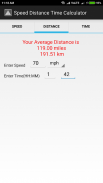 Speed Distance Time Calculator screenshot 2