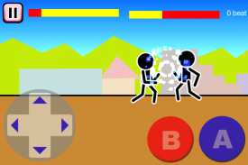 Fighting games Mokken: stick man battle screenshot 1