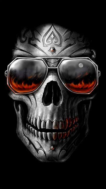 Skull Wallpapers | Skull wallpaper, Black skulls wallpaper, Skull pictures