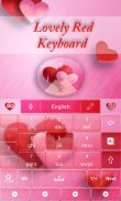 Lovely Red GO Keyboard Theme screenshot 4