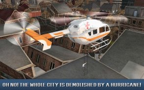 Helicopter Hero: Hurricane Disaster screenshot 0