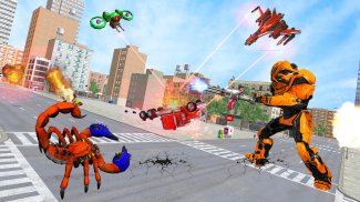 Spider Scorpion Robot Game: Excavator Transform 3D screenshot 1