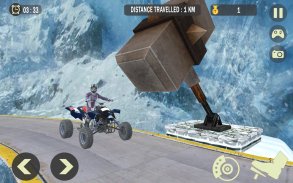 Impossible Snow ATV Bike Stunt screenshot 3