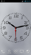 Carved Analog Clock Live Wallpaper 3D with photo screenshot 0