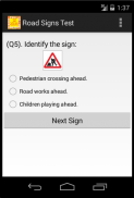 Road And Traffic Signs Test screenshot 1