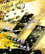 Black gold live wallpaper screenshot 3