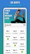 Yoga for Weight Loss - Daily Yoga Workout Plan screenshot 2