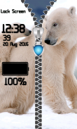 Bear Zipper Lock Screen screenshot 3