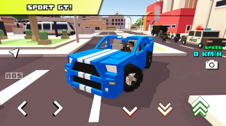 Blocky Car Racer - racing game screenshot 0
