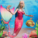 Mermaid Simulator 3D - Sea Animal Attack Games Icon