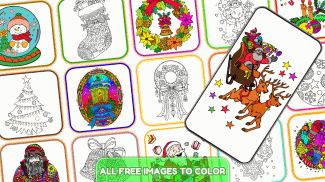 Christmas Gliter Coloring Book screenshot 1