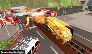 Train Fire Rescue Simulator 2019 screenshot 1