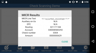 LEADTOOLS Check Scanning App screenshot 4