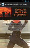 Workout stopwatch and timer screenshot 0