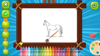 Horses Coloring Book screenshot 1