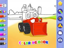Toddler car games - car Sounds Puzzle and Coloring screenshot 14
