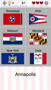 50 US States Map, Capitals & Flags - American Quiz screenshot 2