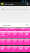 موضوع لوحة المفاتيح GlossPink screenshot 0