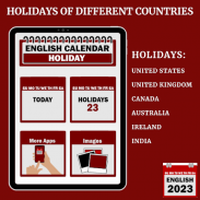 English Calendar Holiday screenshot 7