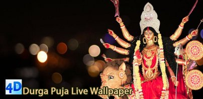 4D Durga Puja Live Wallpaper