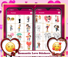 Romantic Love Stickers screenshot 1