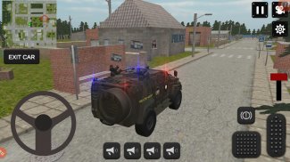 Police Special Operations Armored Car Simulation screenshot 1