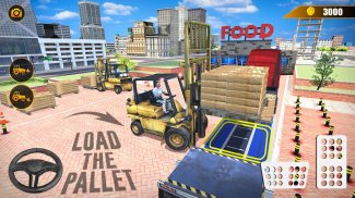 تسليم شاحنة المحاكاة 2019: ألعاب 3D رافعة شوكية screenshot 0