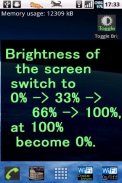 Toggle Brightness Setting App screenshot 1