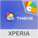 COLOR™ Theme | Premium Indigo 🎨Design For XPERIA