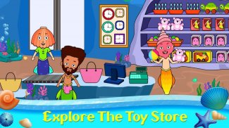 مدينة تيزي - ألعاب حورية البحر تحت الماء للأطفال screenshot 8