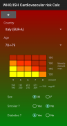 WHO/ISH Risk prediction Calc screenshot 2