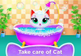 Unicorn Cat Princess Baby Game screenshot 11